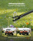 VEVOR Épandeur Engrais Tracté Capacité 59 kg Épandeur à Semence à Remorquer Largeur Épandage 0-3 m Semoir à Pousser pour Graines, Sel Déneigement, Semer Jardinage, Pelouse, Gazon, avec Roues 33 cm - image 5