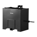 VEVOR Boîte de Ballast pour Tracteur 3 Points Catégorie 1, Charge Max. 363 kg, Boîte de Lest pour Tracteur et Chargeur, Volume 0,14 m³, en Acier Q235, avec Récepteur 55 mm, Porte Coulissante, Noir - image 12