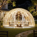 VEVOR Tente à Bulle Dôme, 3,6 x 2,2 m, Tente Igloo Transparente Résistante, 4 à 7 Personnes, avec Fenêtres, pour Extérieur, Camping, Terrasse, Arrière-cour, Fêtes, Anniversaires, Mariage - image 9