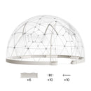 VEVOR Tente à Bulle Dôme, 2,9 x 1,7 m, Tente Igloo Bulle Transparente Résistante, 2 à 4 Personnes, avec Fenêtres pour Extérieur, Camping, Terrasse, Arrière-cour, Jardin, Fêtes, Anniversaires, Mariage - image 10