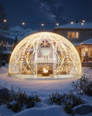 VEVOR Tente à Bulle Dôme, 2,9 x 1,7 m, Tente Igloo Bulle Transparente Résistante, 2 à 4 Personnes, avec Fenêtres pour Extérieur, Camping, Terrasse, Arrière-cour, Jardin, Fêtes, Anniversaires, Mariage - image 8