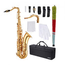 VEVOR Saxophone Ténor Si Bémol Kit Saxophone Débutants Laiton Résistant avec Étui de Transport, Bec, Sangles, Chiffon de Nettoyage, Gants, Sangle de cou, 23 Touches, pour Débutants, Étudiants, Doré - image 2