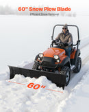 VEVOR Lame Chasse Neige Universelle, 1524 mm, Lame de Déneigement en Acier Réglable en Hauteur et de Gauche à Droite, 3 Modes de Montage, pour la Plupart des VTT et UTV, sur Allées, Chemins de Ferme - image 3