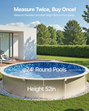 VEVOR Revêtement de Piscine Ronde, 732x120 cm, Doublure Durable de Style Duobead en Vinyle Calibre Standard, Résiste à l'Usure, Rétention d'Eau, pour Piscines Hors Sol à Parois de Hauteur 132 cm - image 4