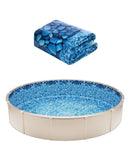 VEVOR Revêtement de Piscine Ronde, 914x147 cm, Doublure Durable de Style Chevauchement Vinyle Calibre Standard, Résiste à l'Usure, Rétention d'Eau, pour Piscines Hors Sol à Parois de Hauteur 137 cm