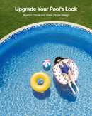 VEVOR Revêtement de Piscine Ronde, 914x147 cm, Doublure Durable de Style Chevauchement Vinyle Calibre Standard, Résiste à l'Usure, Rétention d'Eau, pour Piscines Hors Sol à Parois de Hauteur 137 cm - image 7