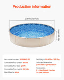 VEVOR Revêtement de Piscine Ronde, 914x147 cm, Doublure Durable de Style Chevauchement Vinyle Calibre Standard, Résiste à l'Usure, Rétention d'Eau, pour Piscines Hors Sol à Parois de Hauteur 137 cm - image 8