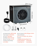VEVOR Pompe à Chaleur pour Piscine 4,92 kW Chauffage Électrique de Piscine Hors Sol Jusqu'à 18 m³ pour Natation, COP Max. 5,29, Faible Niveau Sonore, Protection GFCI, Température de Chauffe 15 à 40 °C - image 8