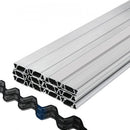 VEVOR Fil ondulé et canal de verrouillage, 2 m, canal de verrouillage à ressort pour serre, lot de 50, avec revêtement PE canal alliage d'aluminium pour film plastique, fixation de tissu d'ombrage - image 2