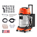VEVOR Aérogommeuse à Coquille de Noix 30 L Sableuse à Noix 1600 W Nettoyeur Carbone de Moteur Automobile sur Roues pour Collecteurs d'Admission et Soupapes, avec 2,5 kg de Coquilles, 23 Adaptateurs - image 2