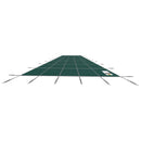 VEVOR Bâche Piscine Rectangulaire 5,5 x 10,4 m Couverture Protection Piscine PP contre Débris Neige Protège Piscine Maille Serrée Ressort Inox Boulon Sol Laiton pour Piscines 4,9 x 9,8 m Maison Vert - image 11