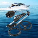 VEVOR Kit de Direction Hydraulique pour Bateau 300 HP, Cylindre de Direction Hors-bord, Pompe à Barre avec Volant et Tuyau de Direction Hydraulique de 5,5 m, pour Système de Direction des Bateaux - image 9
