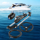 VEVOR Kit de Direction Hydraulique pour Bateau 300 HP, Cylindre de Direction Hors-bord, Pompe à Barre avec Volant et Tuyau de Direction Hydraulique de 6 m, pour Système de Direction des Bateaux Marine - image 9