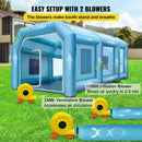 VEVOR Cabine de Peinture Gonflable Automobile 8x4x3m Tente Gonflable Auto Pulvérisation Peinture Extérieur avec Souffleurs de Gonflage de Ventilation 1100W/330W pour Voiture - image 7