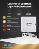VEVOR Chambre de Culture, 80x80x180 cm, Tente de Culture Kit Complet, avec Éclairage LED Spectre Complet, Système Ventilation, Mylar 600D Hautement Réfléchissant, pour Plantes Intérieur Fleurs Légumes - image 5