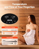 VEVOR Générateur de Vapeur Sauna 7,5 kW, Générateur de Vapeur Douche Bain Spa avec Contrôleur, Kit Vidange Automatique, Protection Contre Surchauffe, Marche Sec, Surpression, Efficacité 10 min à 24 h - image 5