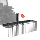 VEVOR Râteau Paysager Tracté 153 cm Râteau Déchaumeur Remorquable pour Attelage 3 Points Tracteurs Catégorie 1 Collecte Aiguilles de Pin, Paille, Feuilles, Nettoyage Jardin, 26 Dents Acier à Ressort - image 2