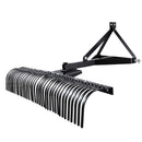 VEVOR Scarificateur Tracté 183 cm Râteau Scarificateur à Remorquer pour Tracteurs Attelage 3 Points Catégorie 1, Jardin, Ferme, Entretien de Pelouse, Enlever Herbe Morte Gazon, avec 36 Dents en Acier - image 10
