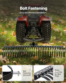 VEVOR Scarificateur Tracté 183 cm Râteau Scarificateur à Remorquer pour Tracteurs Attelage 3 Points Catégorie 1, Jardin, Ferme, Entretien de Pelouse, Enlever Herbe Morte Gazon, avec 36 Dents en Acier - image 6