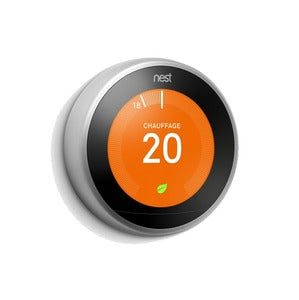 Google Nest Learning Thermostat 3e generatie roestvrij staal