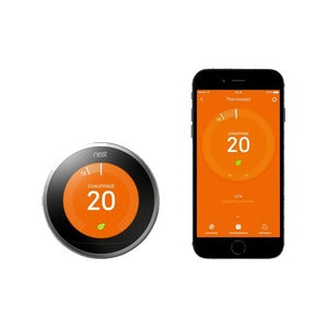 Google Nest Learning Thermostat 3e generatie roestvrij staal